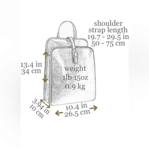 Time Resistance Backpack with golden/copper hardware - Picture 12 of 14